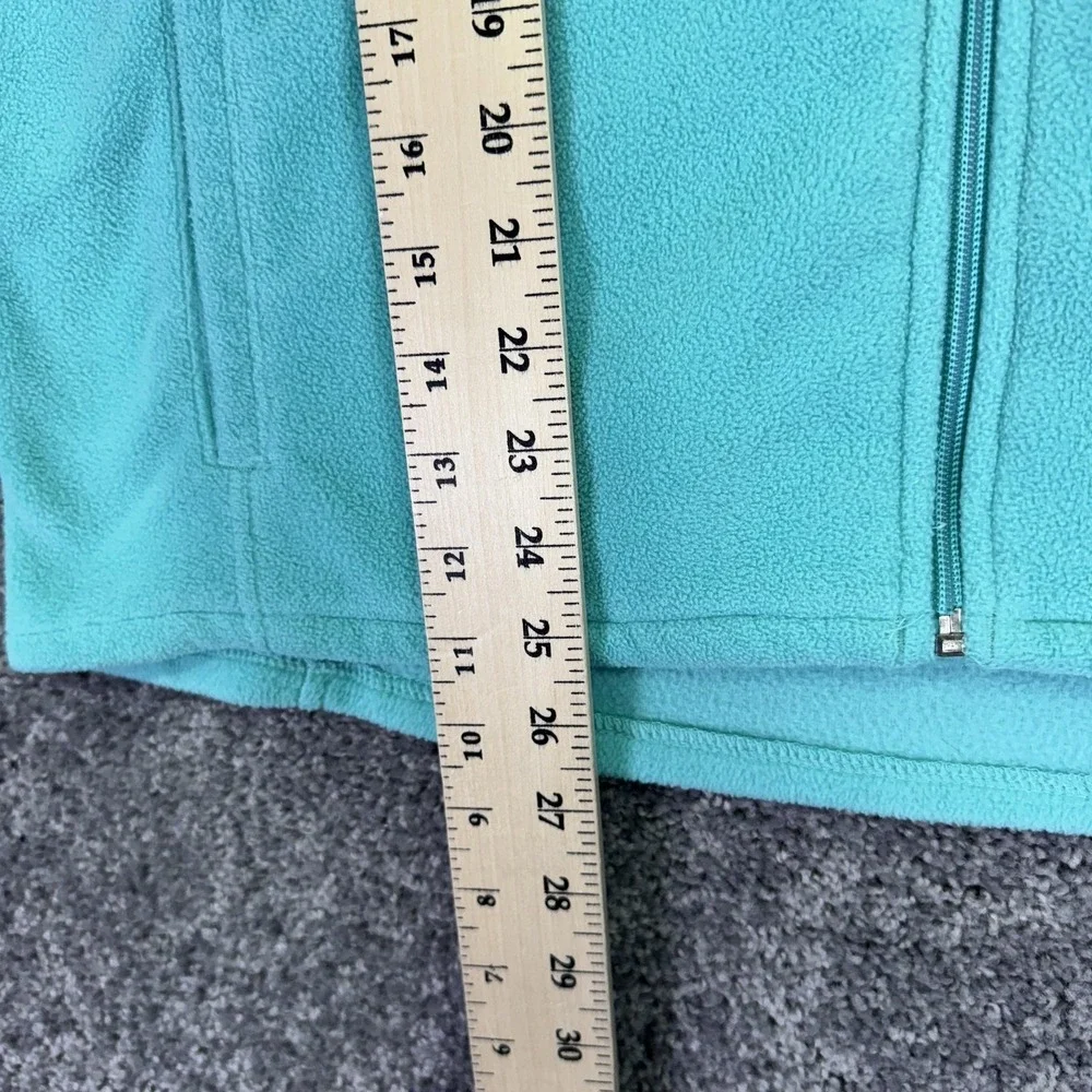 Woolrich Vest Womens Large Blue Fleece Full Zip Pockets Outdoor Casual Waterleaf
